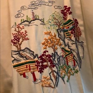 Antique silk bathrobe